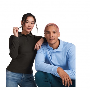 Logo trade promotional giveaways picture of: Estrella long sleeve men's polo